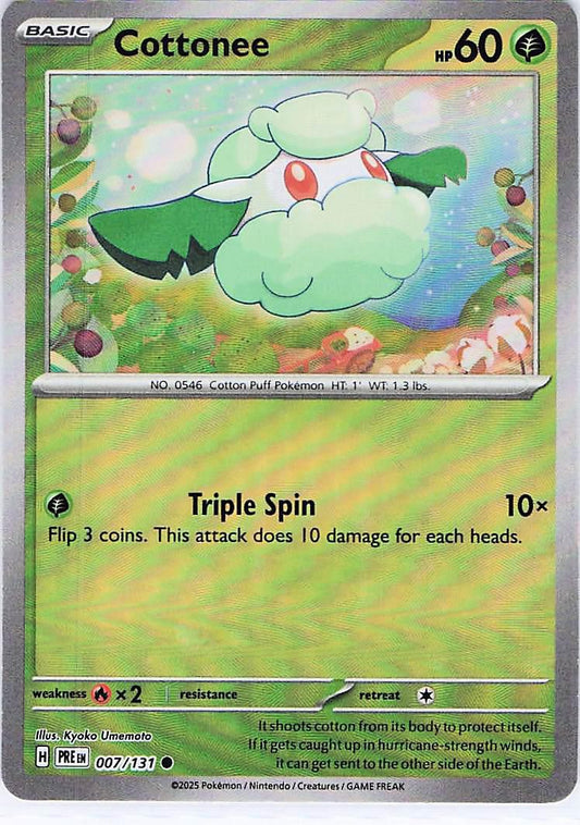 Cottonee 007/131 (Pokeball Holo)