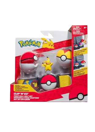 Pokemon - Clip 'N' Go Poke Ball Belt Set (Pikachu)