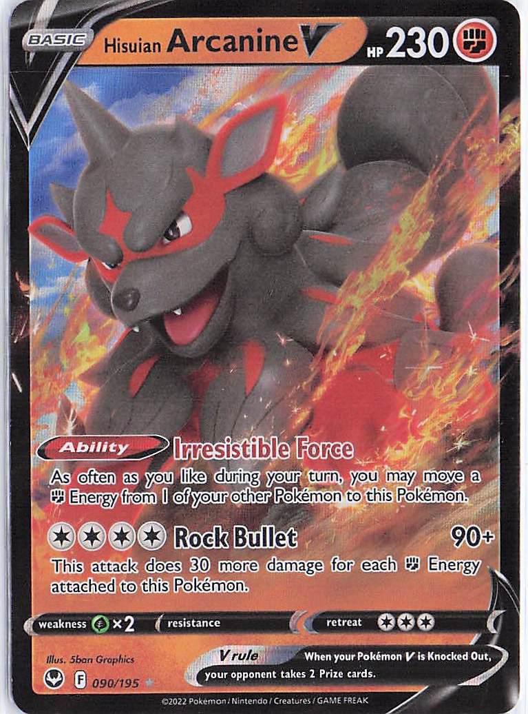 Hisuian Arcanine V 090/195