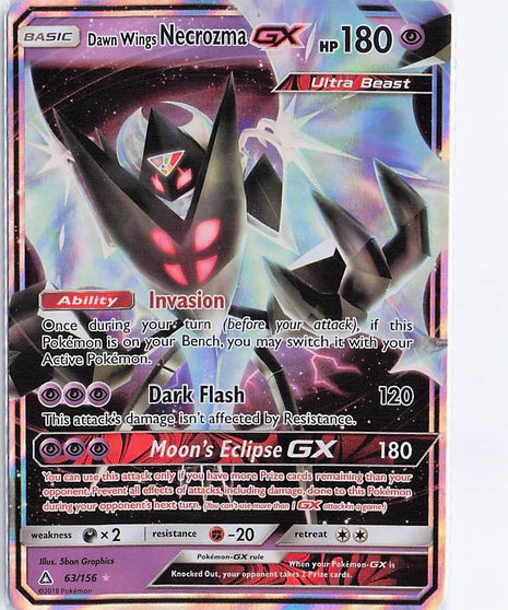 Dawn Wings Necrozma GX 63/156