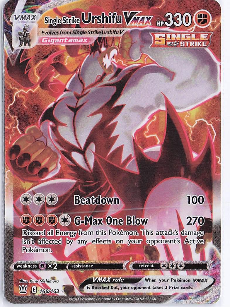 Single Strike Urshifu VMAX 168/163