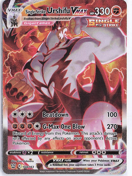 Single Strike Urshifu VMAX 168/163