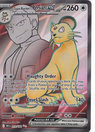 Team Rocket's Persian ex 219/182