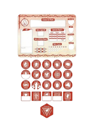 Dungeons & Dragons - 5th Edition Sorcerer Token Set