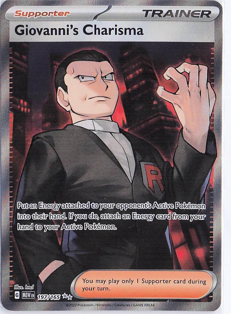 Giovanni’s Charisma 197/165