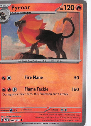 Pyroar 016/131 (Pokeball)