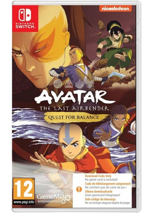 Avatar The Last Airbender: Quest For Balance (Nintendo Switch - Code In Box)