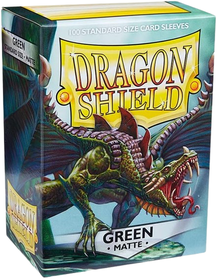 Dragon Shield - Matte Green Sleeves (100)