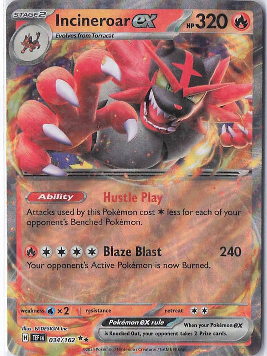 Incineroar ex 034/162