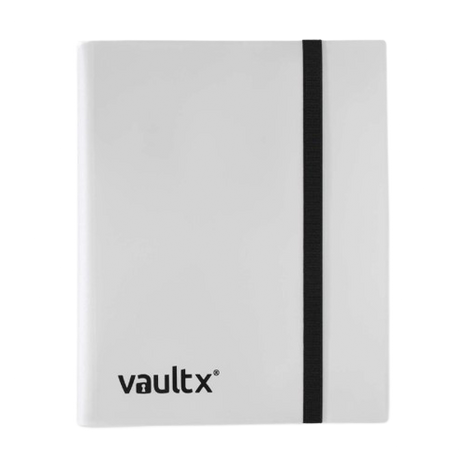 Vault X - White 9 Pocket Strap Binder
