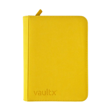 Vault X - Yellow 4 Pocket Zip Binder