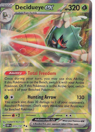 Decidueye ex 015/197