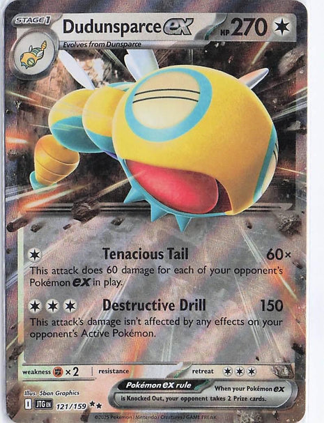 Dudunsparce ex 121/159