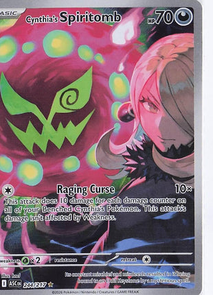 Cynthia’s Spirtomb 244/217