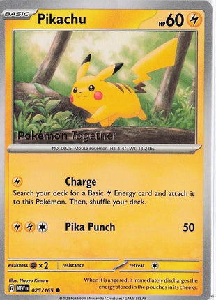 Pikachu 025/165 (Pokemon Together)