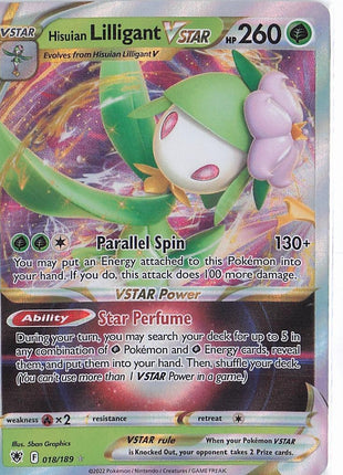 Hisuian Lilligant VSTAR 018/189