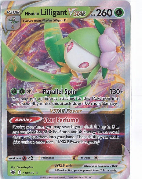 Hisuian Lilligant VSTAR 018/189