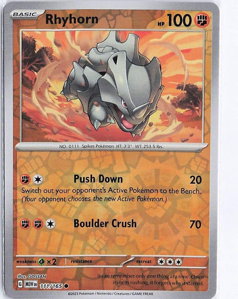 Rhyhorn 111/165 (RH)