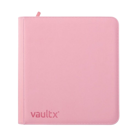 Vault X - Pink 12 Pocket Zip Binder