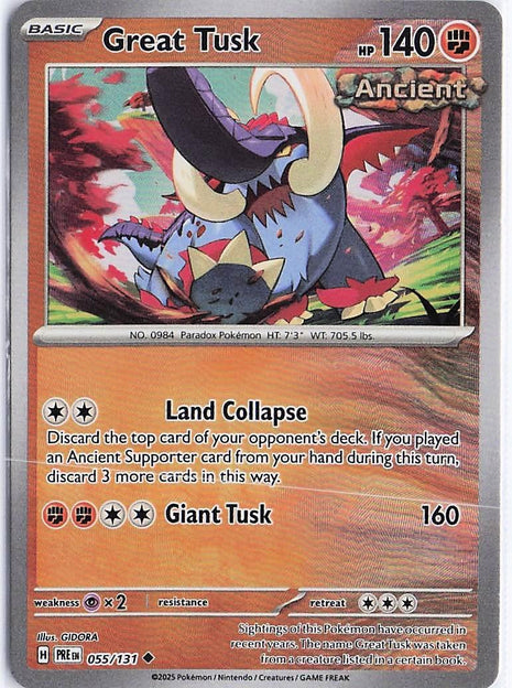Great Tusk 055/131 (Masterball Holo)