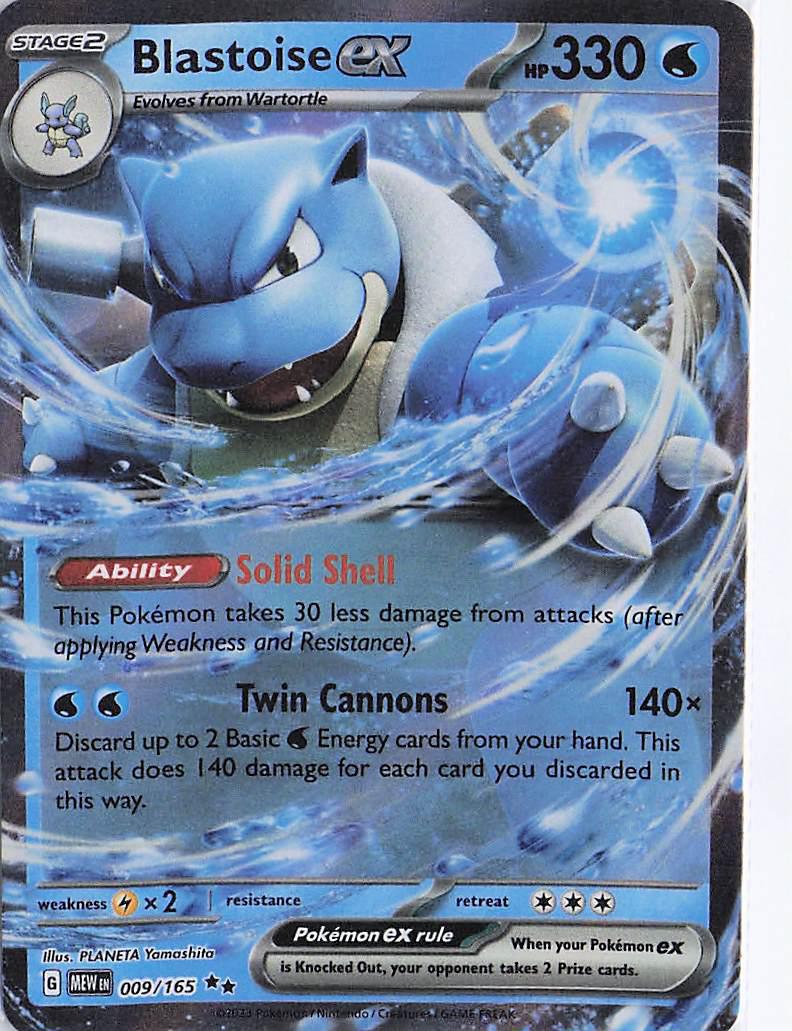 Blastoise ex 009/165