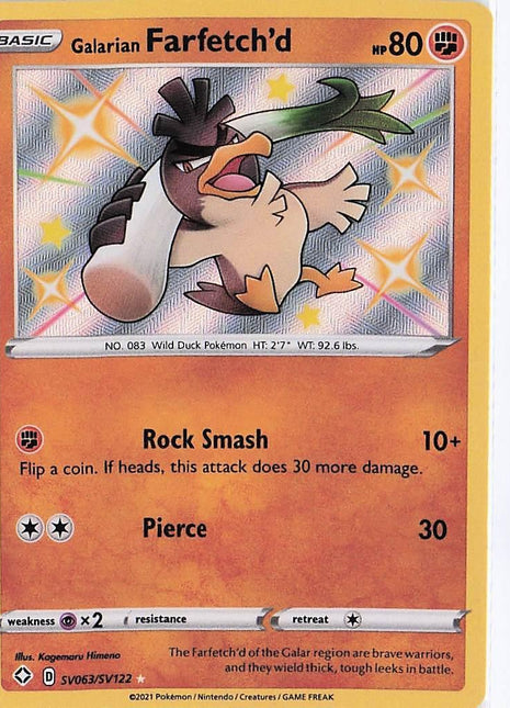 Galarian Farfetch’d SV063/SV122