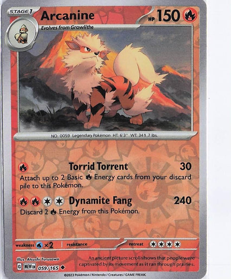 Arcanine 059/165 (RH)