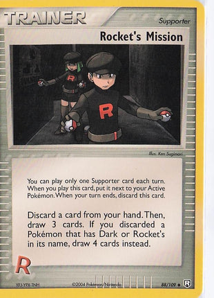 Rocket’s Mission 88/109