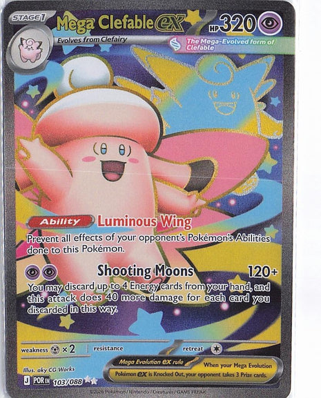 Mega Clefable ex 103/088