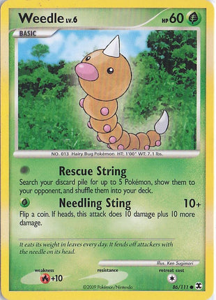 Weedle LV.6 86/111