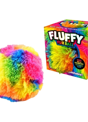 Fluffy Fur Ball - Jumbo 18cm Squishy in Box