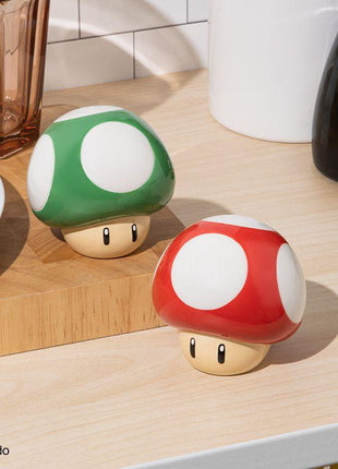 Super Mario - Mushroom Salt and Pepper Shakers