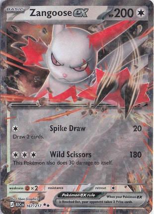 Zangoose ex 167/217