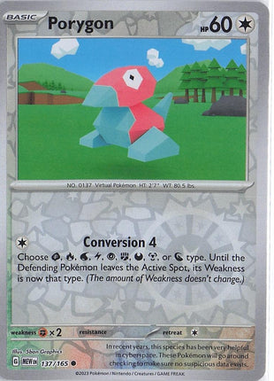 Porygon 137/165 (RH)