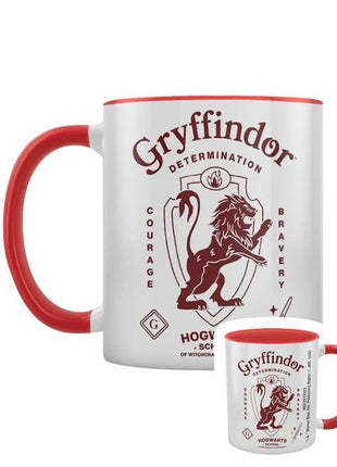 Harry Potter - Gryffindor Coloured Inner and Handle Ceramic Mug