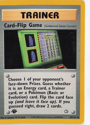 Card-Flip Game 92/111 (1st)