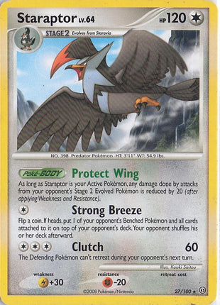Staraptor LV.64 27/100 (D)