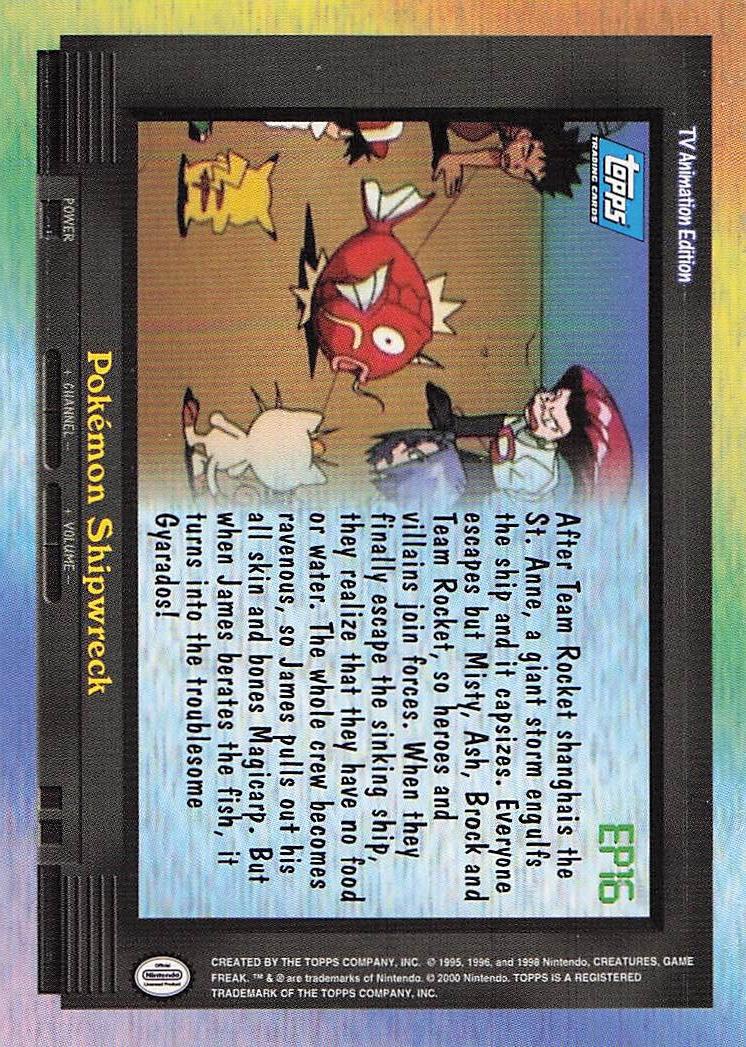 EP16 Pokemon Shipwreck - Topps