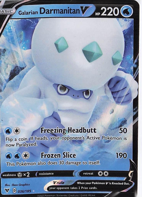 Galarian Darmanitan V 036/185