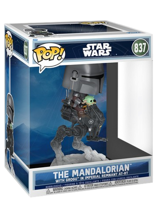 Star Wars - Mandalorian with Grogu in Imperial Remnant AT-RT #837 Funko Pop!