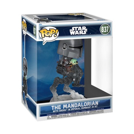Star Wars - Mandalorian with Grogu in Imperial Remnant AT-RT #837 Funko Pop!