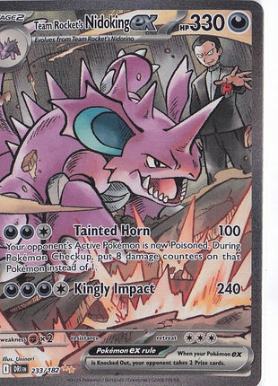 Team Rocket's Nidoking ex 233/182