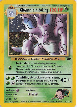 Giovanni’s Nidoking 7/132 (H)