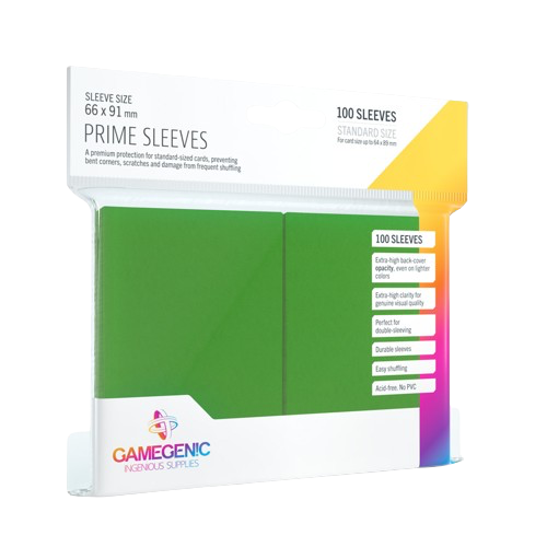 Gamegenic - Green Prime Standard Sleeves (100)