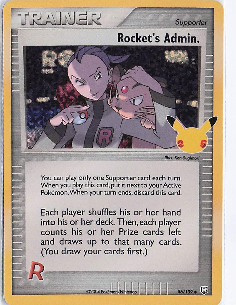 Rocket’s Admin 86/109 (H)(S)