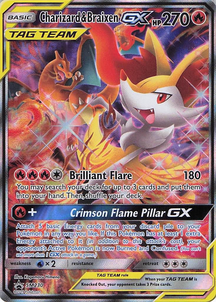 Charizard & Braixen GX TAGTEAM SM230