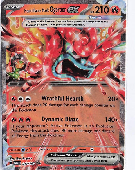 Hearthflame Mask Ogerpon ex 040/167