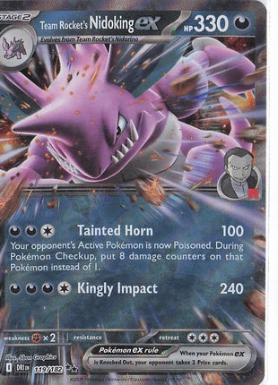 Team Rocket's Nidoking ex 119/182