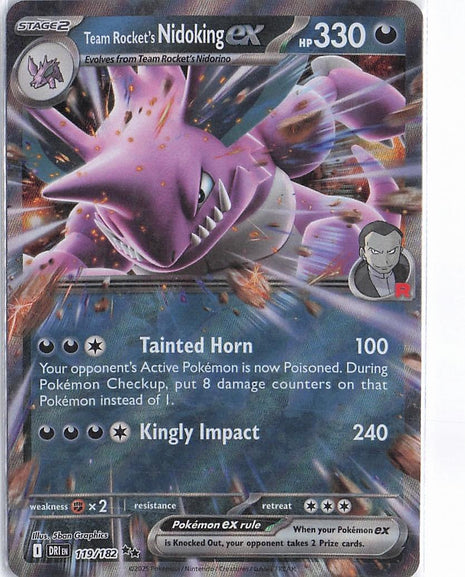 Team Rocket's Nidoking ex 119/182