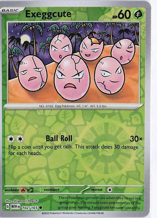 Exeggcute 102/165 (RH)